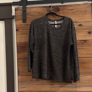 Gray Long Sleeve Top
